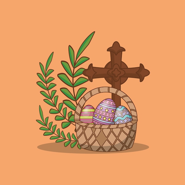 Vector diseño de celebración de pascua