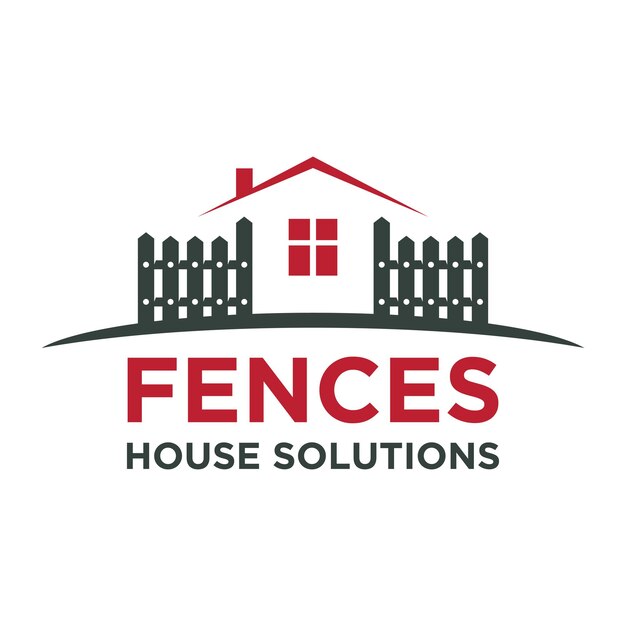 Diseño de cercas plantilla de logotipo reparación de cercas negocio de logotipo