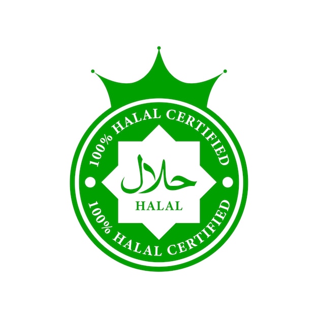 Diseño certificado halal en un cien por ciento
