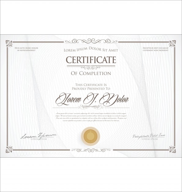 Diseño de certificado