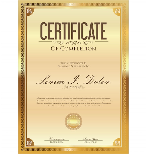 Diseño de certificado