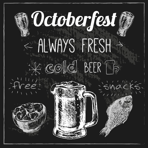 Diseño de la cerveza oktoberfest