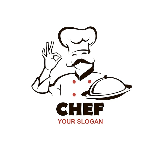 Diseño de chef con bigote