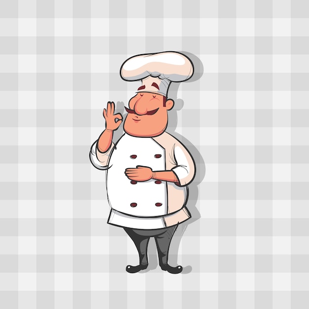 Diseño de chef de color vectorial