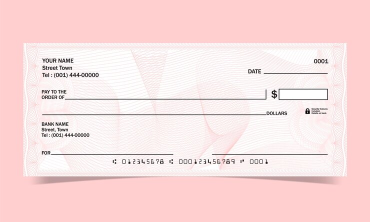 Diseño de cheques bancarios en línea de ondas con diseño de guilloche vectorial para un certificado o billete