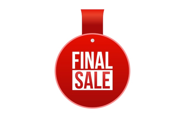 diseño de cinta de pancarta vectorial de venta final