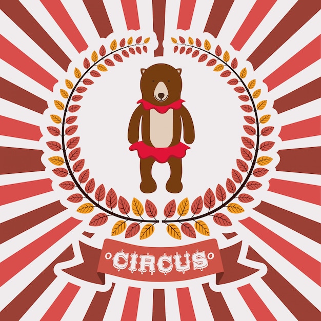 Vector diseño de circo