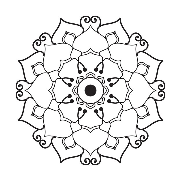Diseño circular del mandala
