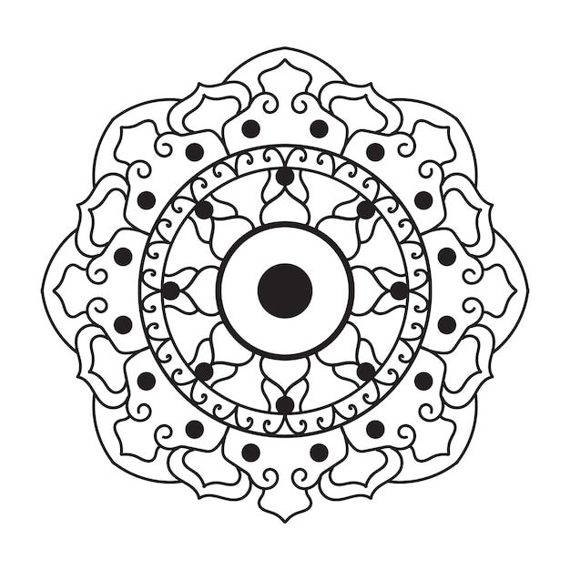 Diseño circular del mandala