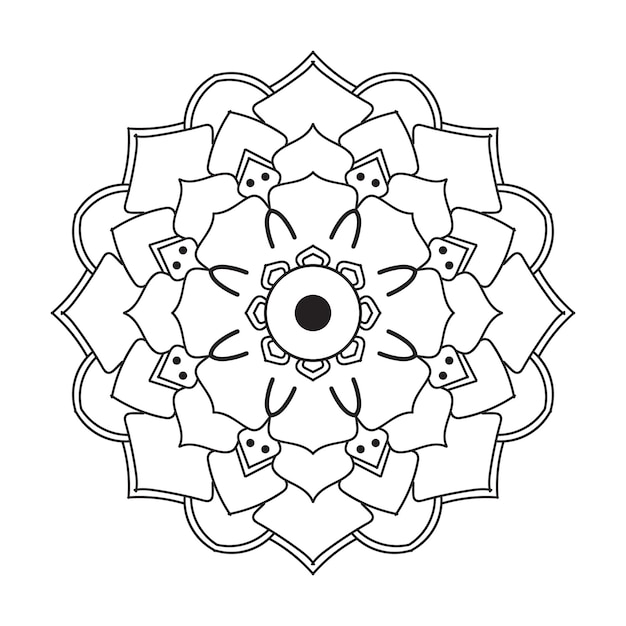 Diseño circular del mandala