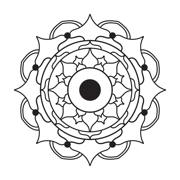 Diseño circular del mandala