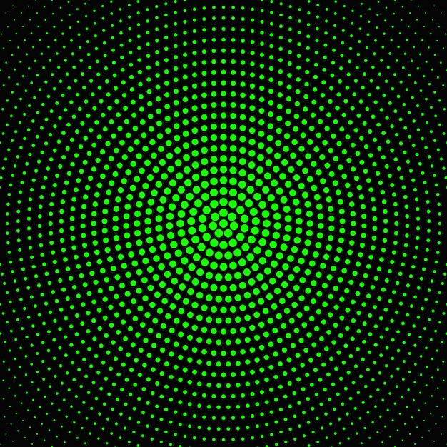 Diseño circular de semitono abstracto del fondo del punto