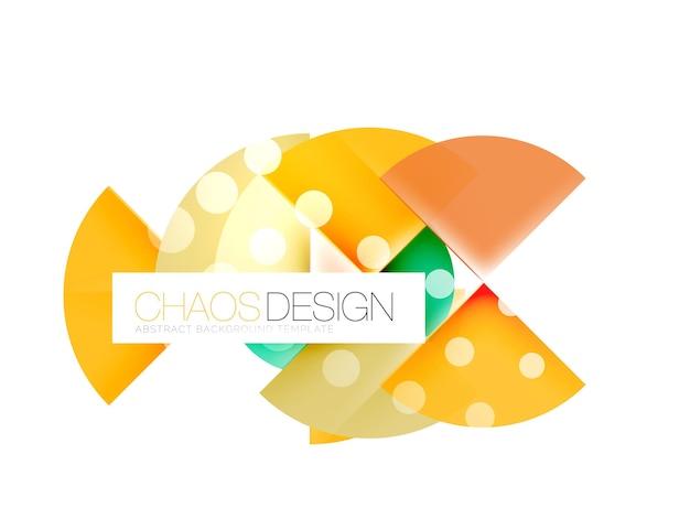 Diseño de círculos de composición abstracta geométrica