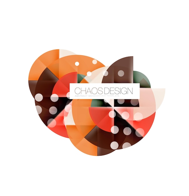 Diseño de círculos de composición abstracta geométrica