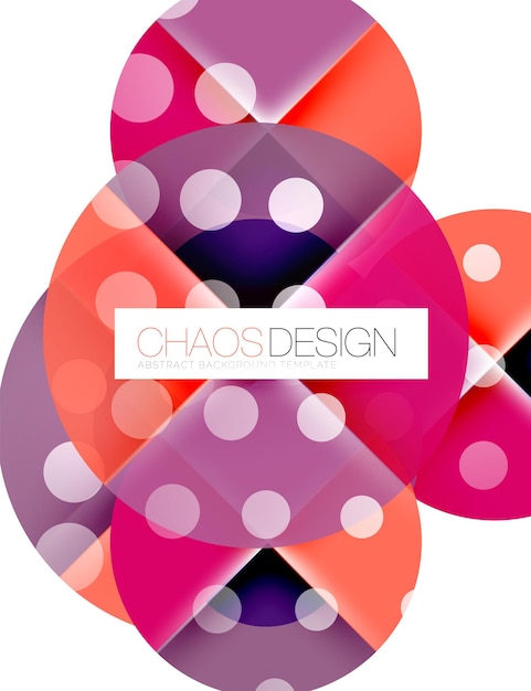 Diseño de círculos de composición abstracta geométrica