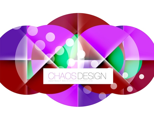 Diseño de círculos de composición abstracta geométrica