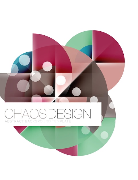 Diseño de círculos de composición abstracta geométrica
