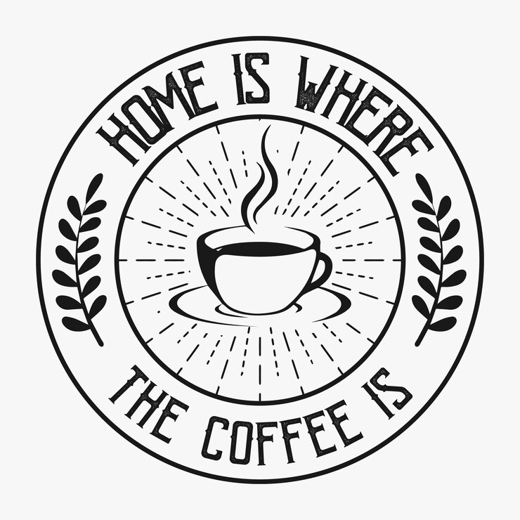 Vector diseño de citas de camisetas de café. café svg, café svg diseño para camiseta