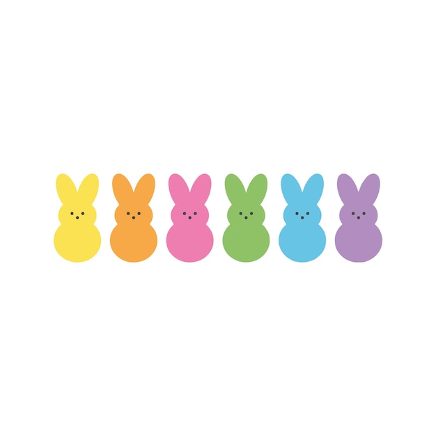 Diseño de citas de conejo de Pascua Ilustración vectorial de Pascua Peeps Diseño de camisa de Pascua Svg