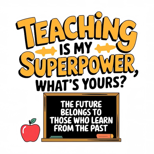 Diseño de citas de enseñanza Vector Mensaje educativo inspirador con gráfico de tema de superpoder