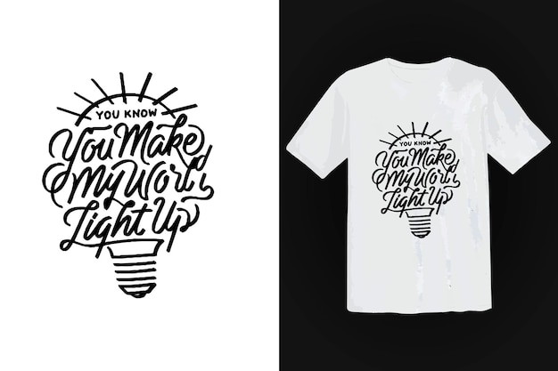 Diseño de citas de letras vectoriales para camiseta