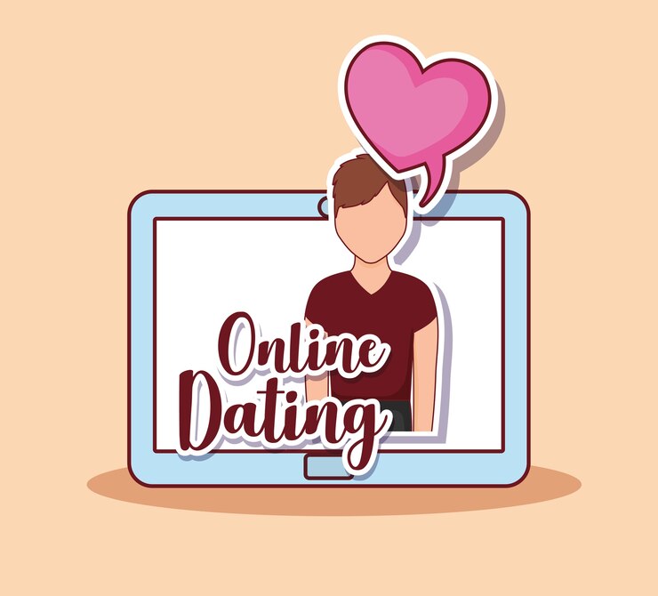 Vector diseño de citas en línea