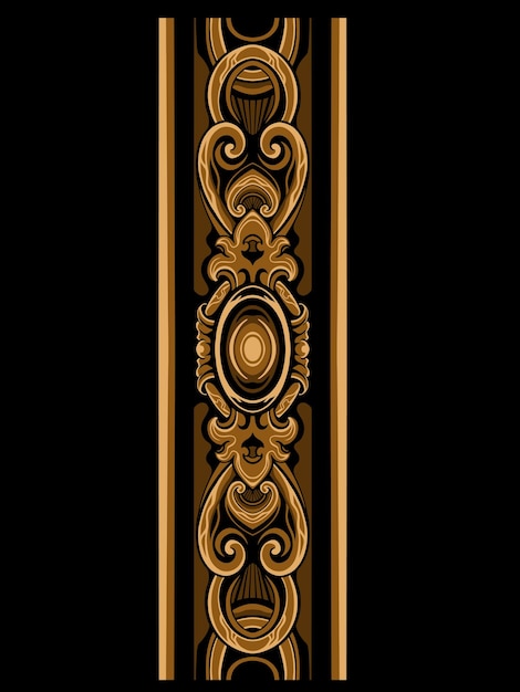 diseño clásico de ornamento grabado para invitación de color vectorial editable