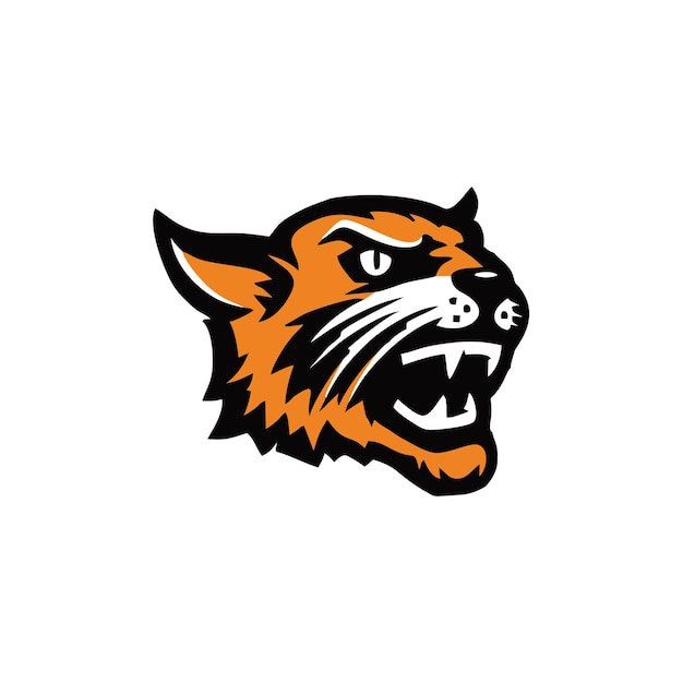 Diseño clásico de tigre logotipo de ilustración de arte vectorial