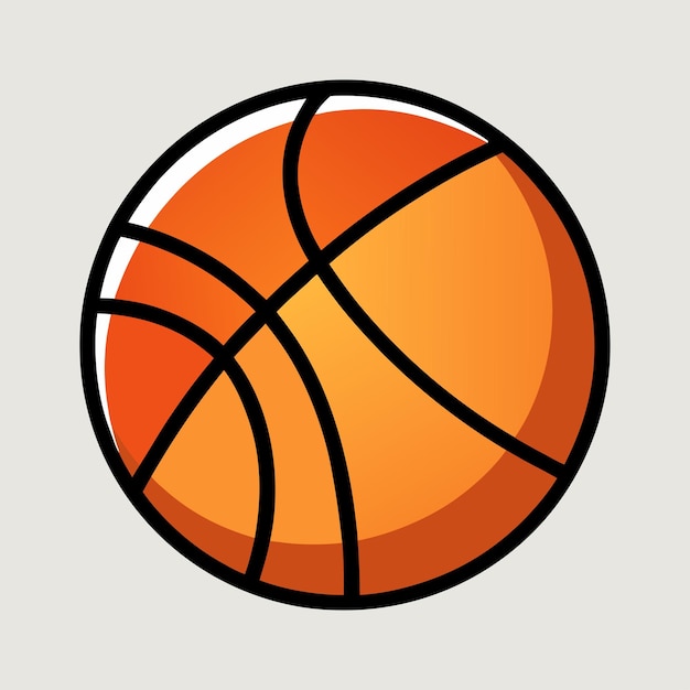 Diseño de clip art de baloncesto