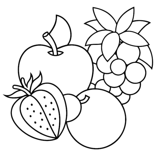 Diseño de clip art de la línea vectorial del pecho