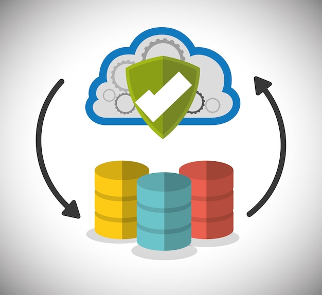 Diseño de cloud hosting web hosting.