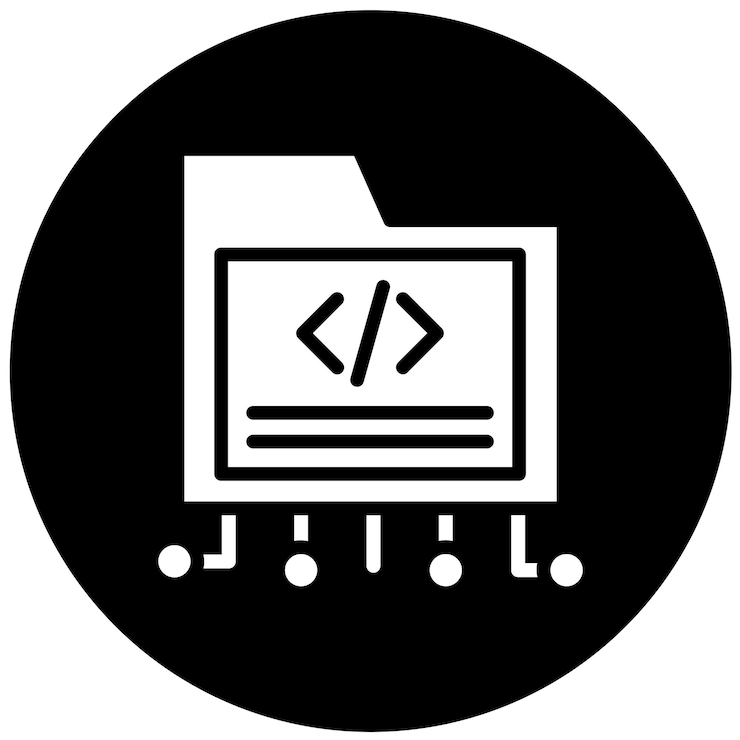 Vector diseño de código de cifrado vectorial estilo del icono
