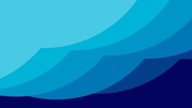 Diseño de color azul de fondo plano