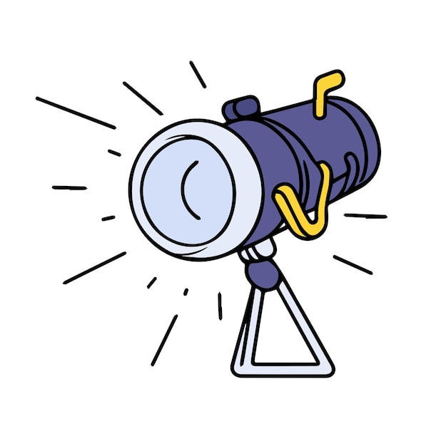 diseño de color del contorno del punto de luz