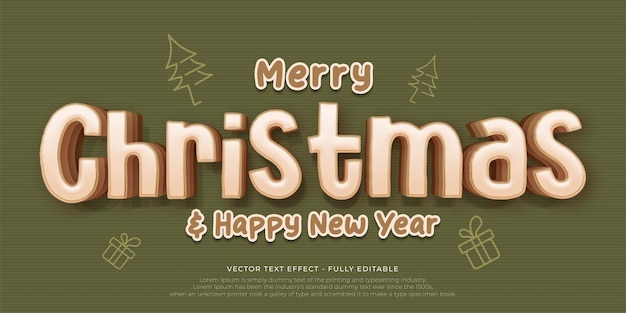 Diseño de color crema suave y estilo de letras para la celebración de fondo de Navidad