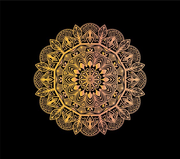diseño de color degradado de mandala de lujo vector gratuito