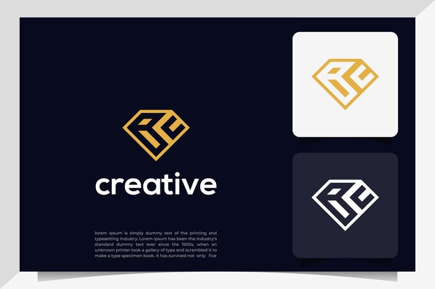 Diseño de color dorado con forma de diamante BC