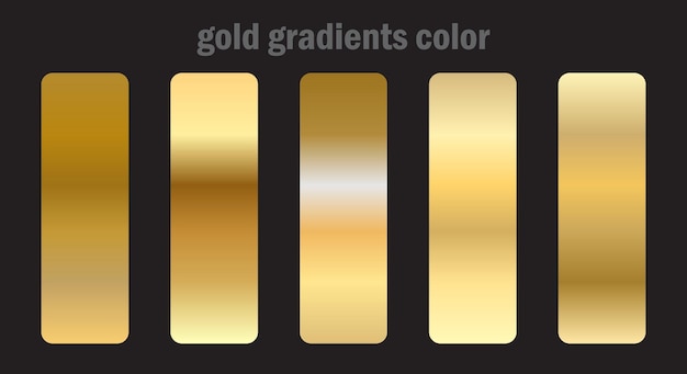 diseño de color de gradiente dorado