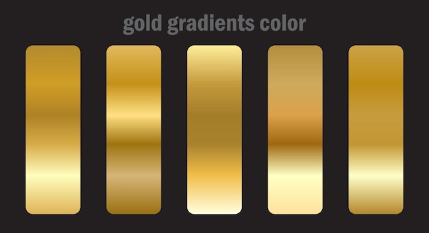 diseño de color de gradiente dorado