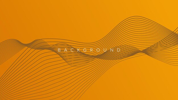 Diseño de color de línea de onda de banner de fondo abstracto