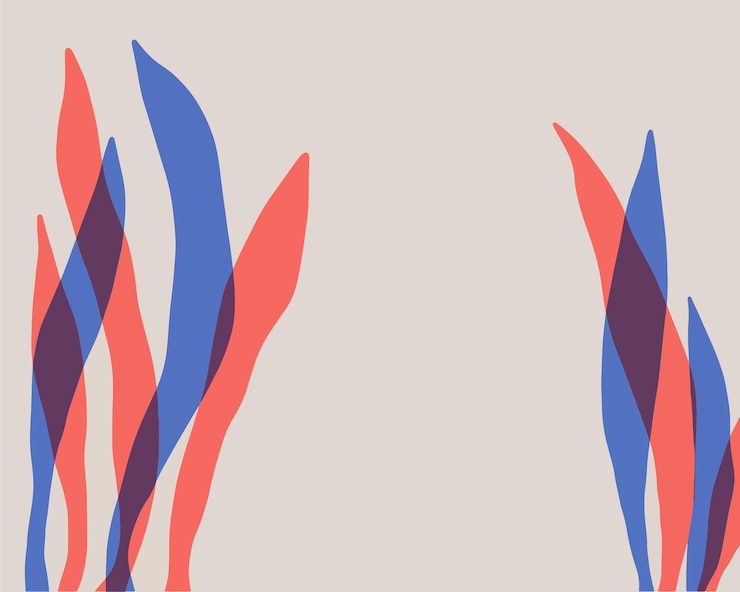 Vector diseño de colores abstractos de algas para plantillas