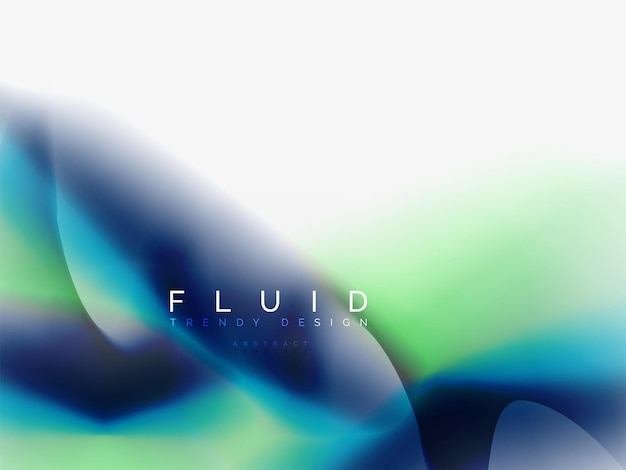 Diseño de colores fluidos abstractos de fondo