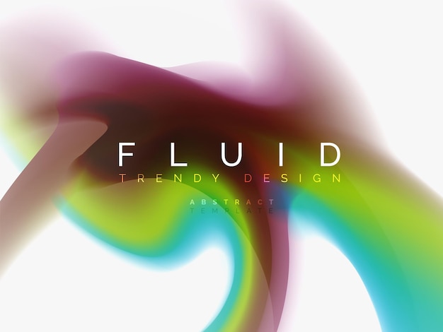 Diseño de colores fluidos abstractos de fondo