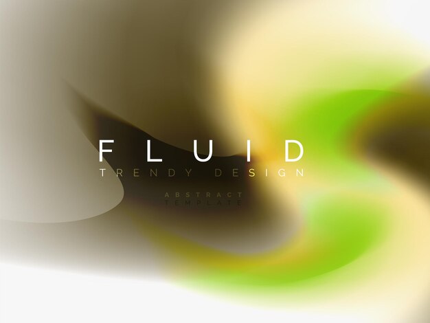 Diseño de colores fluidos abstractos de fondo