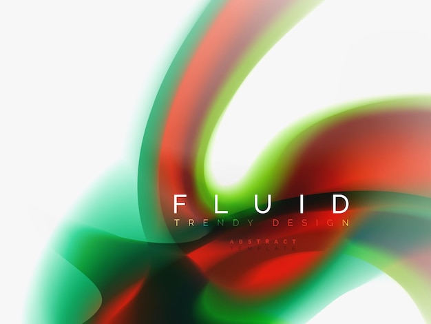 Diseño de colores fluidos abstractos de fondo
