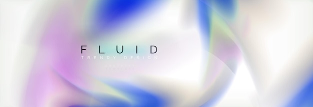 Diseño de colores líquidos holográficos de fondo abstracto