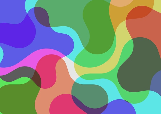 El diseño colorido, abstracto y lindo, la línea geométrica, el fondo risográfico suave.