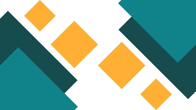 un diseño colorido con cuadrados y un cuadrado amarillo