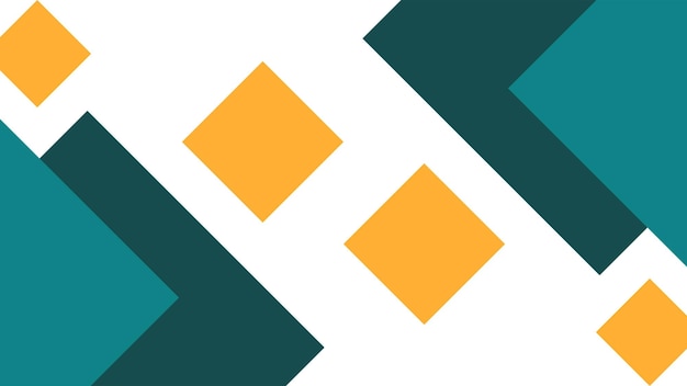 un diseño colorido con cuadrados y un fondo azul