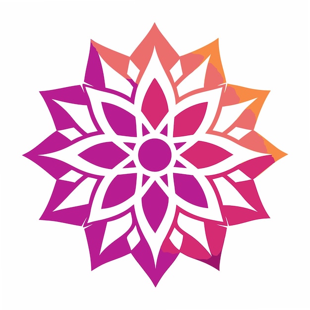 un diseño colorido con un diseño de flores en él